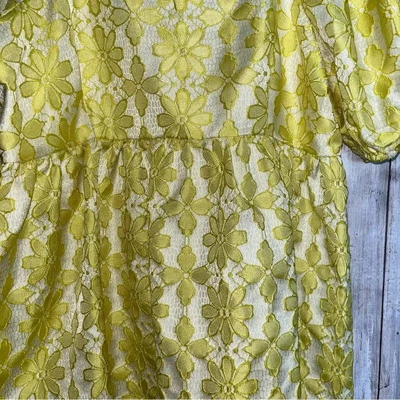 Entro Yellow Wallflower Puff Sleeve Blouse - Picture 4 of 8